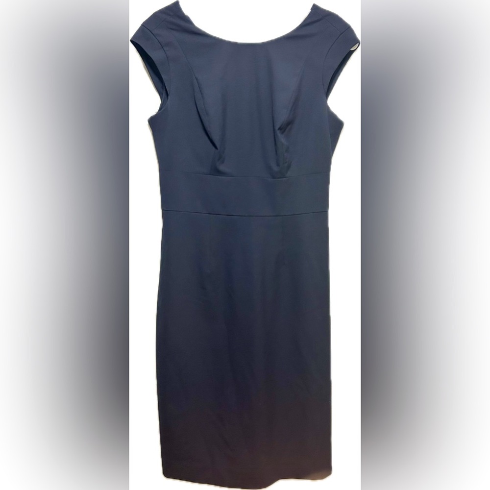 The Limited Navy Blue Sleeveless Sheath Dress